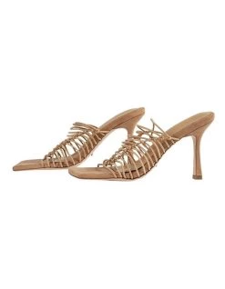 Cheap ❤️ Tony Bianco Lynx Caramel Elastic 👠 Heels ✔️ -Women Shoes shop 841966840 5 720x928