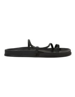 Flash Sale 👍 Seed Heritage Carmen Black Footbed 🩴 Sandal 🥰