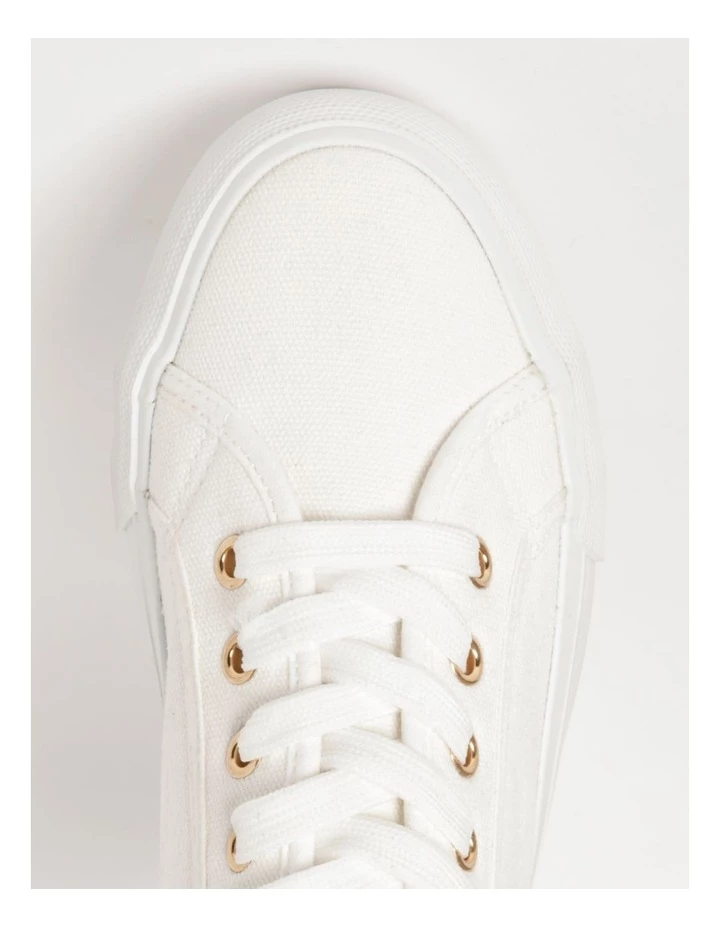 Best Pirce π Miss Shop Stevie White Canvas π Sneaker π€© 3 Best Pirce π Miss Shop Stevie White Canvas π Sneaker π€© - Image 3