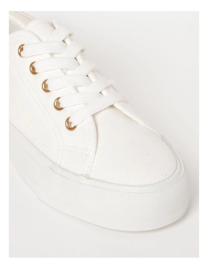 Best Pirce π Miss Shop Stevie White Canvas π Sneaker π€© 6 Best Pirce π Miss Shop Stevie White Canvas π Sneaker π€© - Image 6