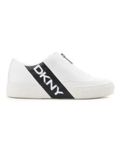 Best Sale ✔️ DKNY Caleb White/Black Soft Calf 👟 Sneaker ✨