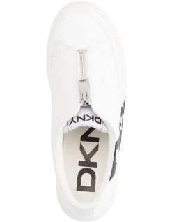 Best Sale ✔️ DKNY Caleb White/Black Soft Calf 👟 Sneaker ✨ -Women Shoes shop 846088930 3 720x928