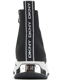 Coupon 🎁 DKNY Mace Black/White Linear Knit 👟 Sneaker 😀 -Women Shoes shop 846089020 4 720x928