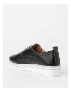 Best Pirce 😉 Regatta Charm Black Leather Flat 👟 Shoe 🌟 -Women Shoes shop 847323460 3 720x928