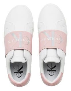 Best reviews of 🌟 Calvin Klein Cupsole Bright White/Pink Elastic 👟 Sneaker 🥰 -Women Shoes shop 847903780 3 720x928