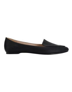 Best Pirce ⌛ Ravella Reno Black Smooth Flat 👟 Shoes ⭐