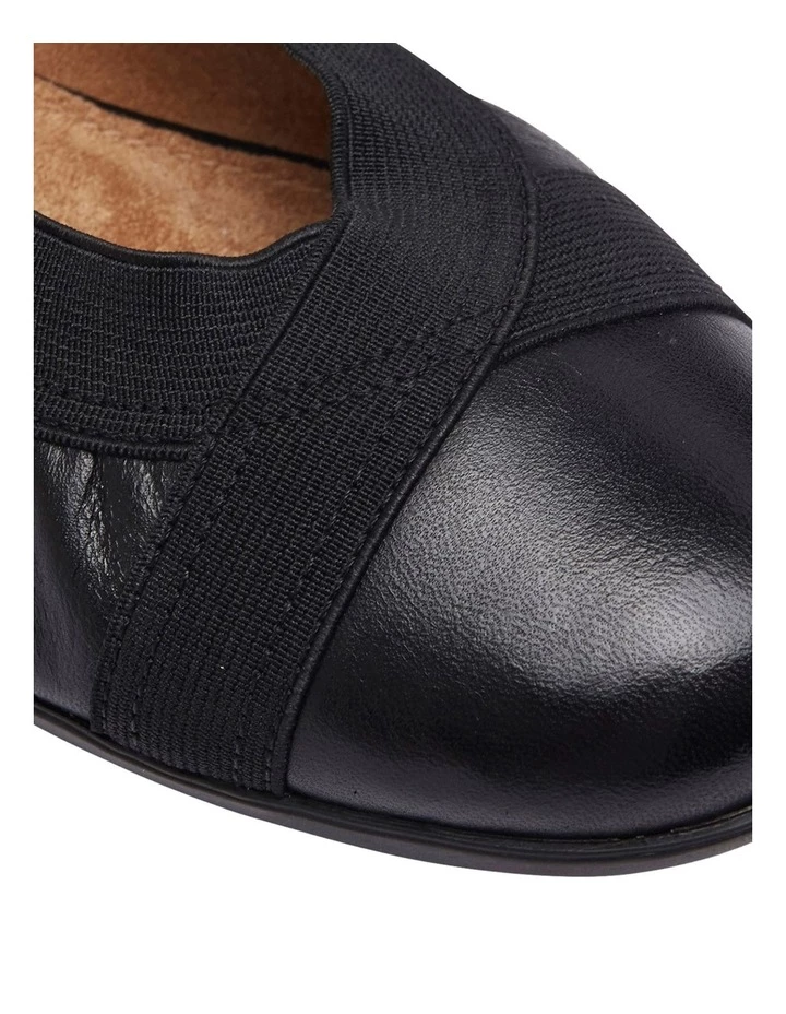 Buy 😀 Wide Steps Amanda Black Glove/Elastic Flat 👟 Shoes 👏 6 Buy 😀 Wide Steps Amanda Black Glove/Elastic Flat 👟 Shoes 👏 - Image 6