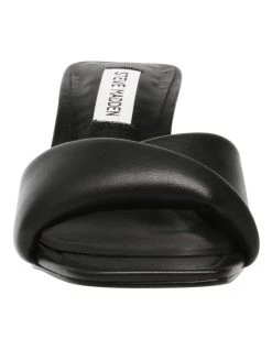 Coupon ⌛ Steve Madden Thai Black Leather 🩴 Sandal 🛒 -Women Shoes shop 848998090 3 720x928