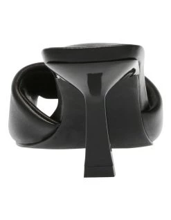 Coupon ⌛ Steve Madden Thai Black Leather 🩴 Sandal 🛒 -Women Shoes shop 848998090 4 720x928