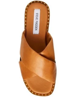 Best Pirce 🤩 Steve Madden Dedicated Cognac 🩴 Sandal 🔥 -Women Shoes shop 848998180 5 720x928