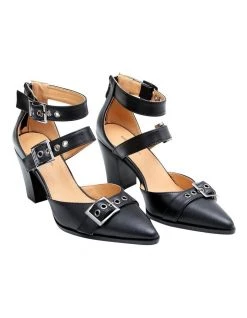 Buy ❤️ Belle & Bloom Pasadena Leather Buckle Heel 🔥 -Women Shoes shop 849503170 7 720x928