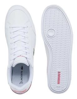 Best Pirce 🌟 Lacoste Graduate Cap White/Pink Leather Trainers 👏 -Women Shoes shop 849518650 4 720x928
