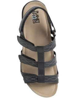 Discount ❤️ Planet 👟 Shoes Mayar Black Leather 🩴 Sandal ✔️ -Women Shoes shop 849947410 3 720x928