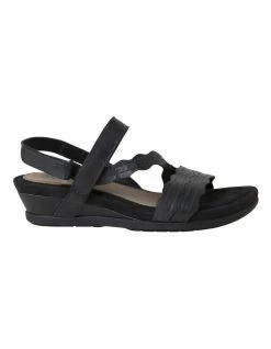 Cheapest ✔️ Planet 👟 Shoes Poppy Black Leather 🩴 Sandal 😍