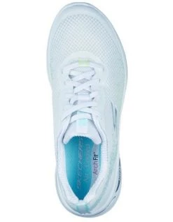 Brand new ✨ Skechers GOwalk Arch Fit Flying Stars White/Light Blue 👟 Sneaker 😀 -Women Shoes shop 850676140 3 720x928