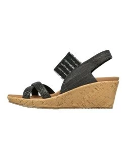 Discount ✔️ Skechers Beverlee Fancy Sips Black 🩴 Sandal ❤️ -Women Shoes shop 850676500 4 720x928