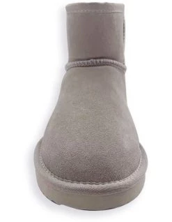 Flash Sale 😀 AUS WOOLI UGG SHORT SHEEPSKIN ANKLE BOOT - Light Grey 😀 -Women Shoes shop 851401900 5 720x928
