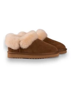 Flash Sale 🛒 AUS WOOLI UGG UNISEX SHEEPSKIN WOOL TRADITIONAL ANKLE SLIPPERS - Tan ✨ -Women Shoes shop 851402080 6 720x928