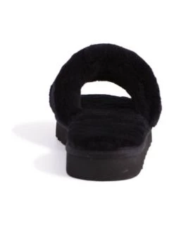 Wholesale 🧨 AUS WOOLI UGG WOMEN SHEEPSKIN FLUFF SLIDE - Black ❤️ -Women Shoes shop 851402530 3 720x928