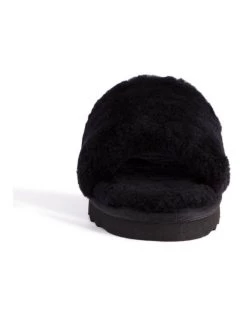 Wholesale 🧨 AUS WOOLI UGG WOMEN SHEEPSKIN FLUFF SLIDE - Black ❤️ -Women Shoes shop 851402530 5 720x928