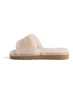 Wholesale 🤩 AUS WOOLI UGG WOMEN SHEEPSKIN FLUFF SLIDE - Chestnut/Tan 🧨 -Women Shoes shop 851402800 4 720x928
