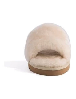 Wholesale 🤩 AUS WOOLI UGG WOMEN SHEEPSKIN FLUFF SLIDE - Chestnut/Tan 🧨 -Women Shoes shop 851402800 5 720x928