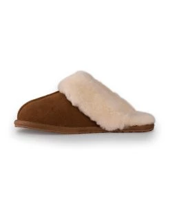Buy 👏 AUS WOOLI UGG UNISEX SHEEPSKIN WOOL SHELLEY Slippers - Chestnut/Tan 🛒 -Women Shoes shop 851403160 4 720x928
