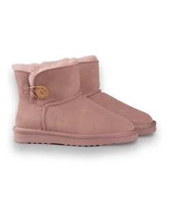 Discount 🔔 AUS WOOLI UGG SHORT SHEEPSKIN BUTTON BOOT - Pale Pink 🌟 -Women Shoes shop 851403520 6 720x928