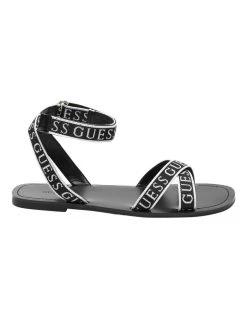 Best Pirce 🎁 Guess Gleemi Black 🩴 Sandal 🔥