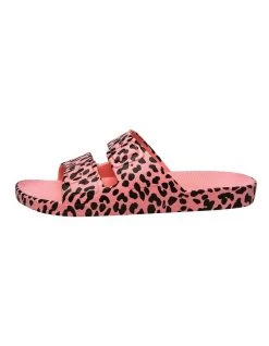 Discount 😀 Freedom Moses Unisex Leo Pink Martini Slide ⌛