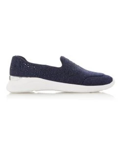 Cheap 🎁 Dune London Easy Slipper Cut - Navy 😍
