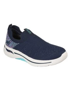 Best Sale 🔥 Skechers GOwalk Arch Fit Fun Times Navy 👟 Sneaker 🎉