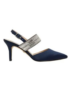 Promo ๐ Nina Treena Navy Satin Pump โ