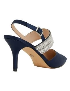 Promo 🔔 Nina Treena Navy Satin Pump ⌛ -Women Shoes shop 855538300 4 720x928