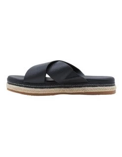 Budget 🛒 Hush Puppies Kelani Black Leather Platform 🩴 Sandal 🤩 -Women Shoes shop 857502640 4 720x928