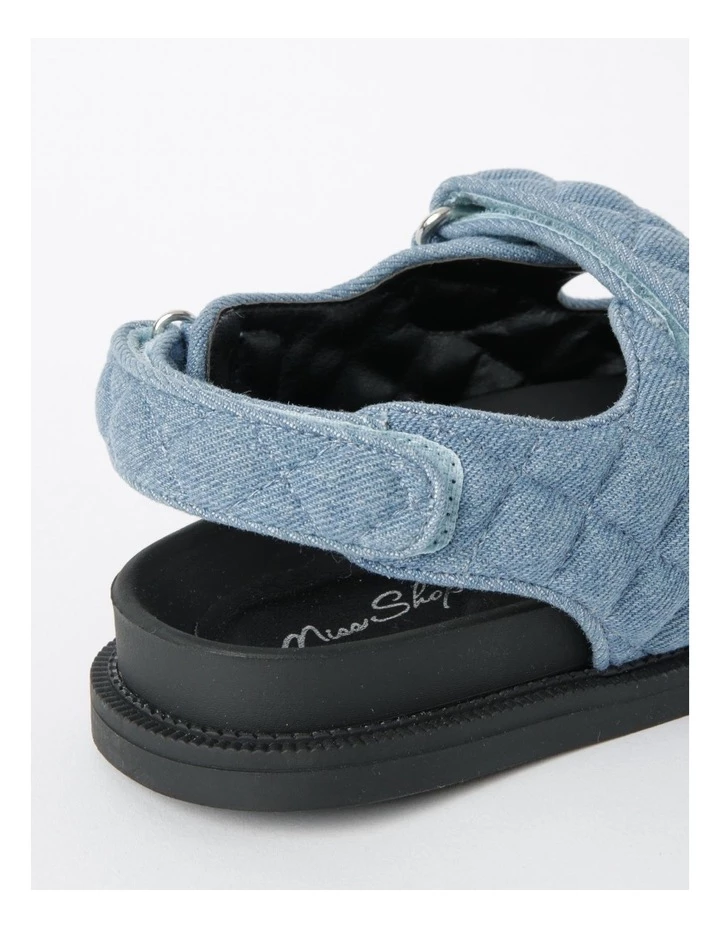 Best Sale ๐ Miss Shop Dani Denim Quilted ๐ฉด Sandal ๐ฅ 5 Best Sale ๐ Miss Shop Dani Denim Quilted ๐ฉด Sandal ๐ฅ - Image 5
