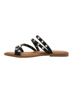 Deals 🎉 Ravella Carnival Black Smooth 🩴 Sandals 🛒 -Women Shoes shop 857689390 3 720x928