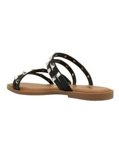Deals 🎉 Ravella Carnival Black Smooth 🩴 Sandals 🛒 -Women Shoes shop 857689390 6 720x928
