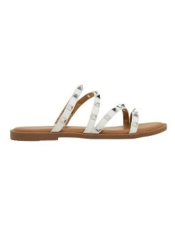Coupon 🧨 Ravella Carnival White Smooth 🩴 Sandals 🛒