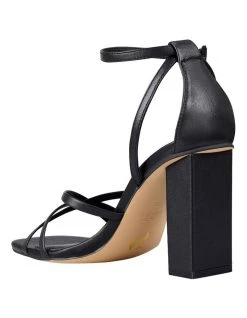 New 🥰 Siren Lucas Black Kid Leather 🩴 Sandal 🎁 -Women Shoes shop 858680740 4 720x928