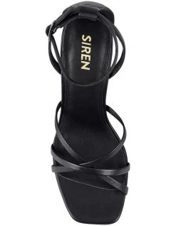 New 🥰 Siren Lucas Black Kid Leather 🩴 Sandal 🎁 -Women Shoes shop 858680740 5 720x928