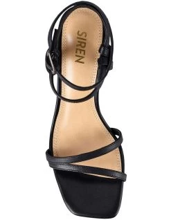 Promo 🥰 Siren Kianna Black Kid Leather 🩴 Sandal 🤩 -Women Shoes shop 858680830 5 720x928