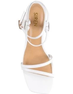 Promo 🥰 Siren Kianna White Kid Leather 🩴 Sandal 😀 -Women Shoes shop 858680920 6 720x928