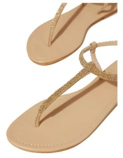 Best deal ⌛ Seed Heritage Kaia Beaded Gold Flat 🩴 Sandal 🌟 -Women Shoes shop 859558690 5 720x928