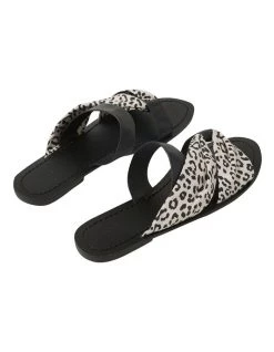 Promo 😍 Seed Heritage Alicia Beige Leopard Flat 🩴 Sandal 👏 -Women Shoes shop 859558870 4 720x928