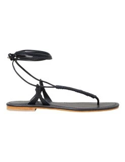 New ⭐ Seed Heritage Nova Deep Navy Leather Tie Up 🩴 Sandal 💯