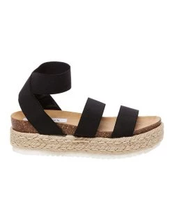 Outlet 😀 Steve Madden Kimmie Black 🩴 Sandal 😍