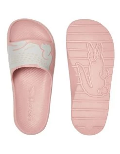 Brand new 🌟 Lacoste Croco 2.0 Pink/White Synthetic Print Slides 💯 -Women Shoes shop 861299830 4 720x928