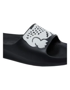 Brand new ⌛ Lacoste Croco 2.0 Black/White Synthetic Print Slides 🤩 -Women Shoes shop 861299920 6 720x928