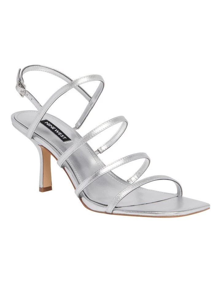 Cheapest 🎉 Nine West Niva Silver 🩴 Sandals ✨ 2 Cheapest 🎉 Nine West Niva Silver 🩴 Sandals ✨ - Image 2